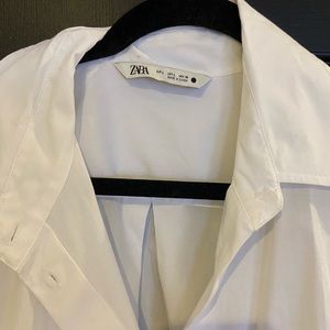 Not for sale Oversize white blouse from Zara,only worn once, excellent condition